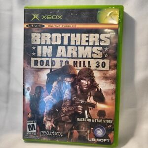 Xbox Brothers in Arms Road to Hill 30 Video Game Disc Manual Case